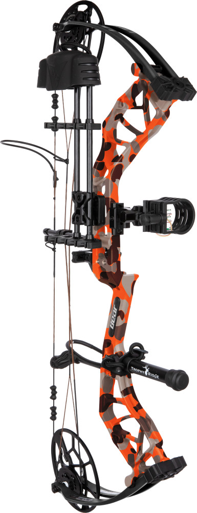 Bear Legit Maxx RTH Package RH 70lb Fred Bear Fire/Black