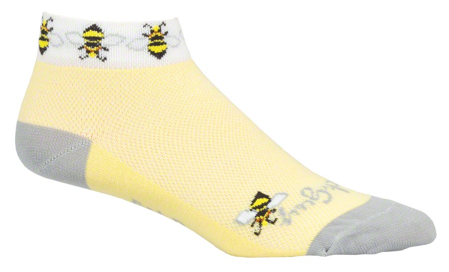 SockGuy Classic Low Socks Womens Small/Medium Yellow