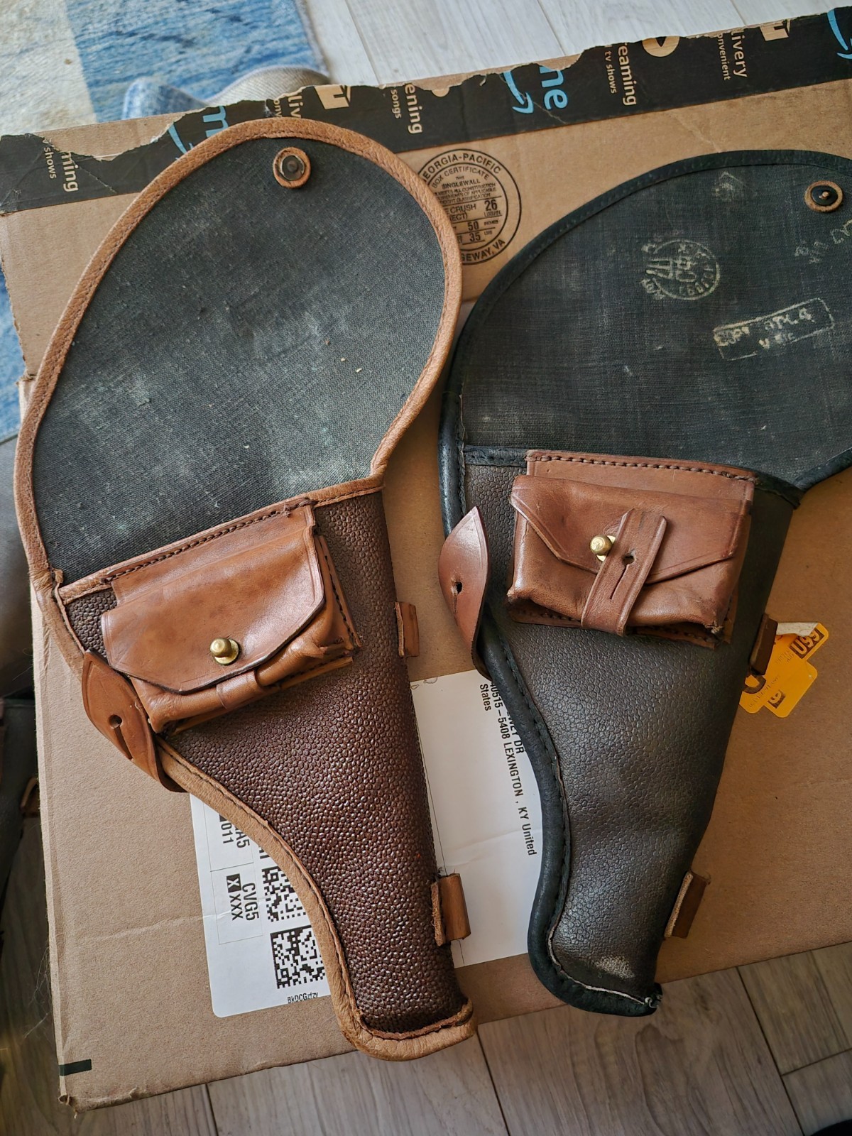 Original Russian Nagant pistol holsters