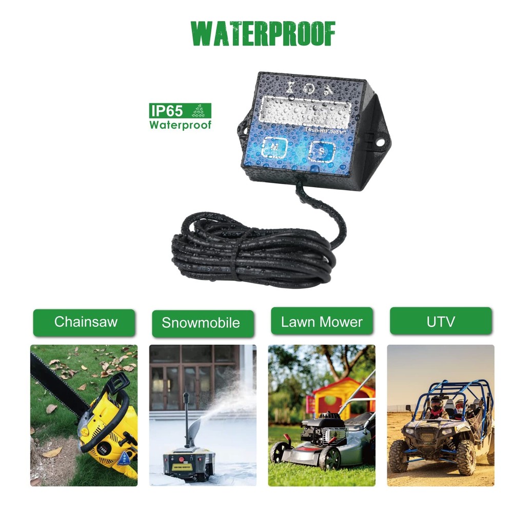 Digital Small Engine Tachometer Hour Meter,Resettable Hours,Replaceable Batte...