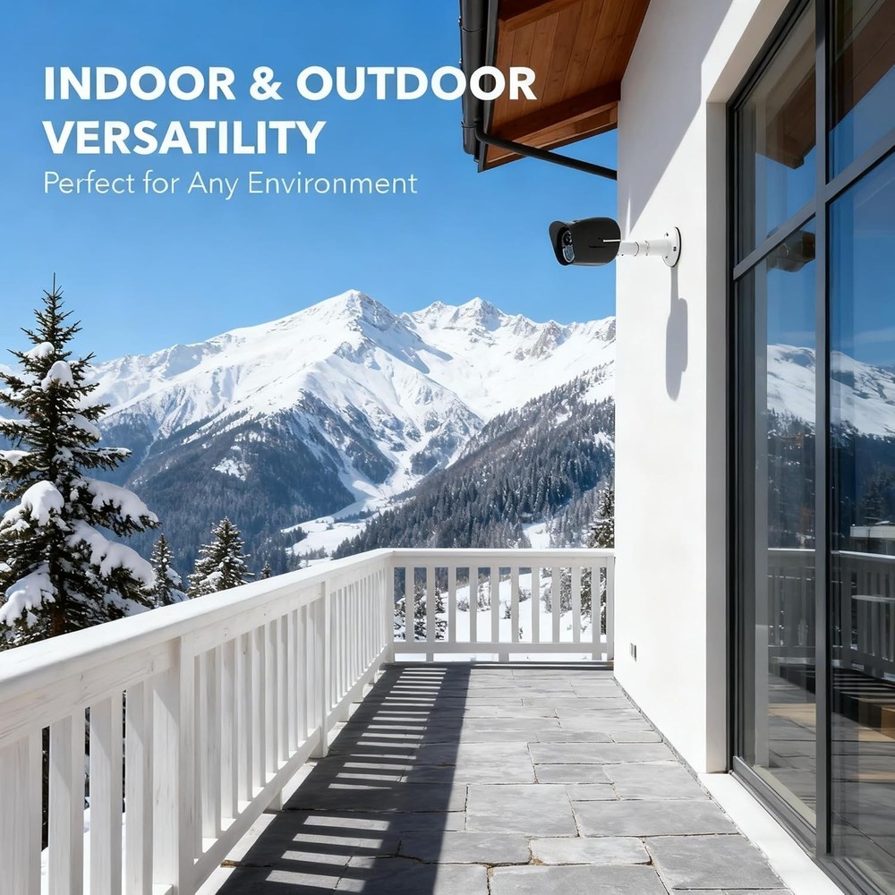 Stainless Steel Adjustable Camera Mount - 360° Rotatable for Secure Installation