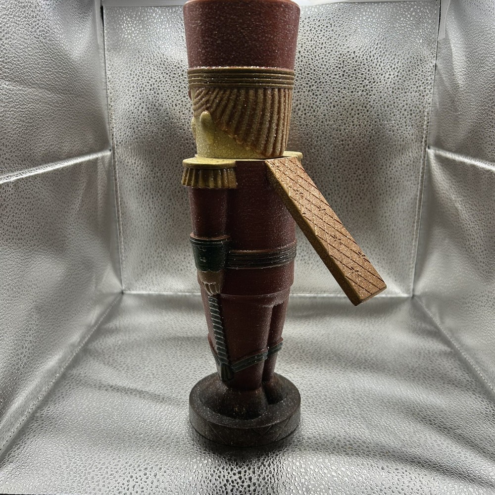 Vtg Nutcracker Resin 12” Tall Figurine￼