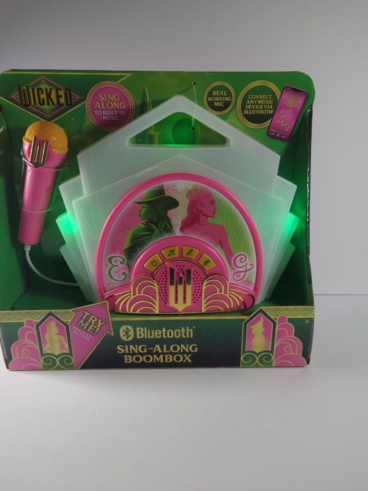 eKids Wicked Karaoke Microphone - Bluetooth Wireless Speaker & Echo Effects NEW