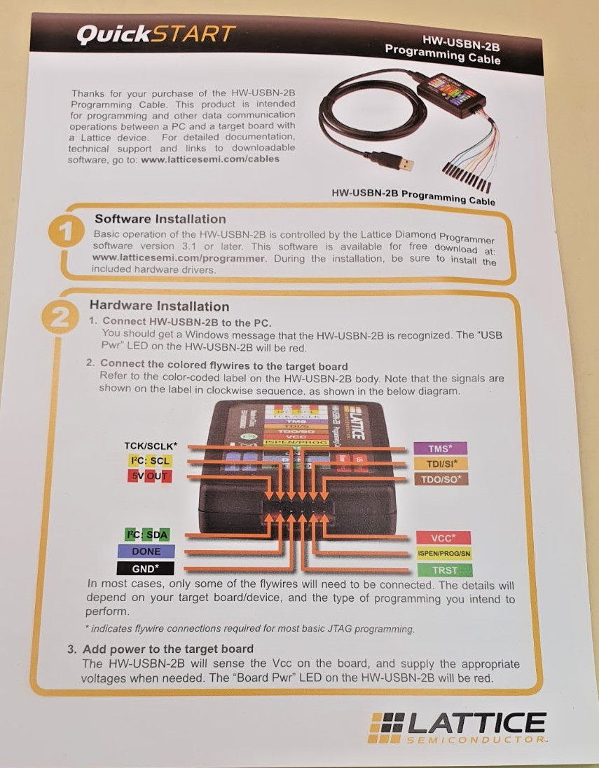 Lattice HW-USBN-2B Lattice New USB Programming Cable