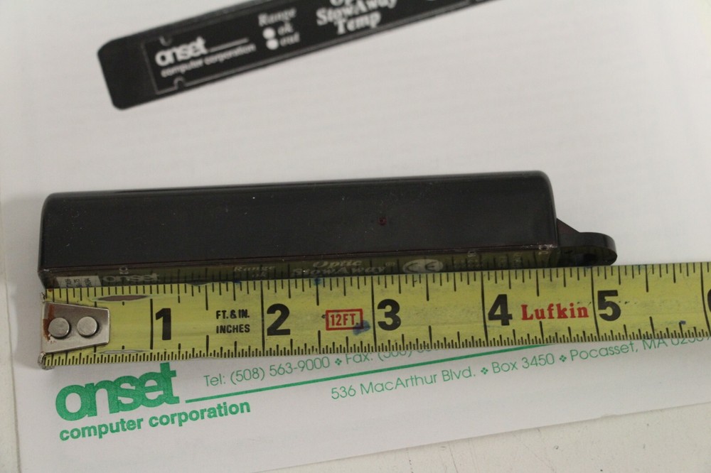 Onset Optic StowAway Temp Data Logger Temperature Sensor WTA08 w/ User Manual