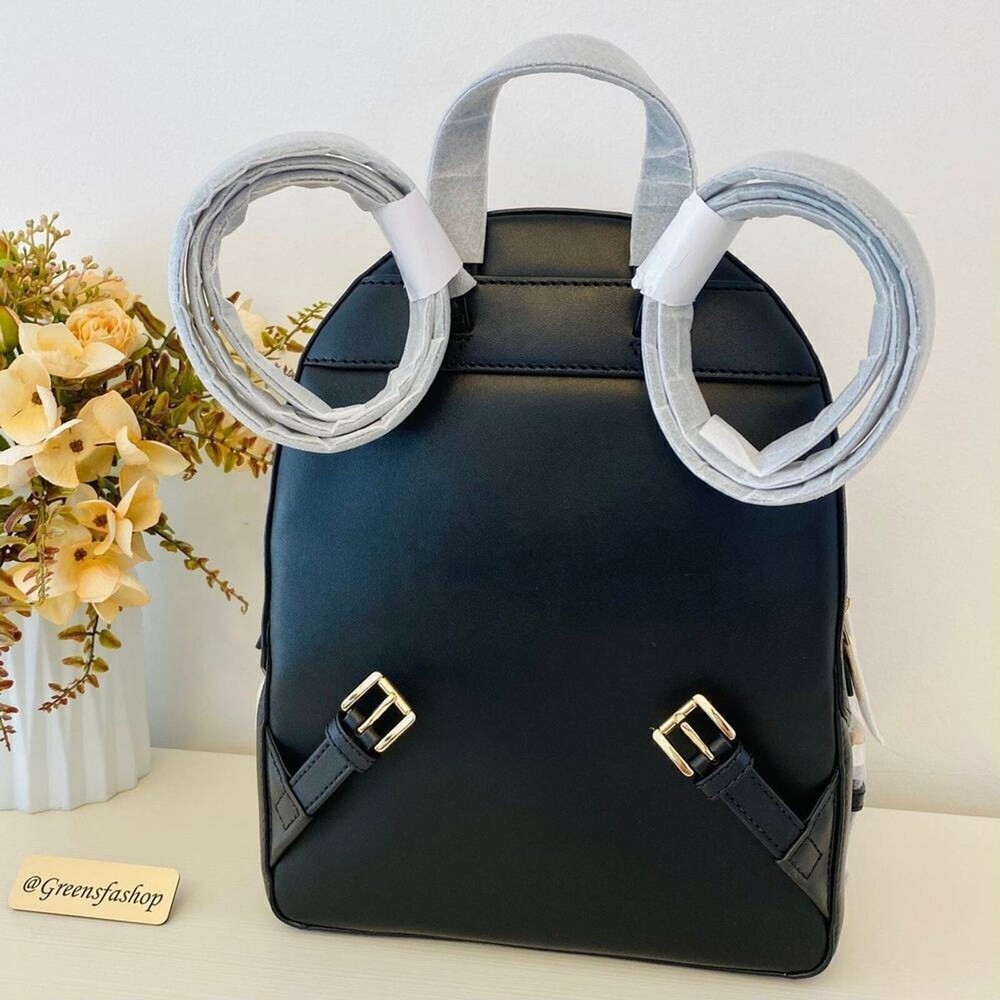 NWT Michael Kors Jaycee Medium Zip Pocket Backpack Black new