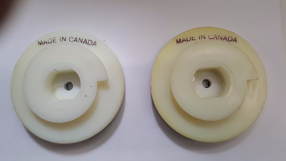 Snail Lock Type Hook and Loop Backing Pads 4", 2 pcs.