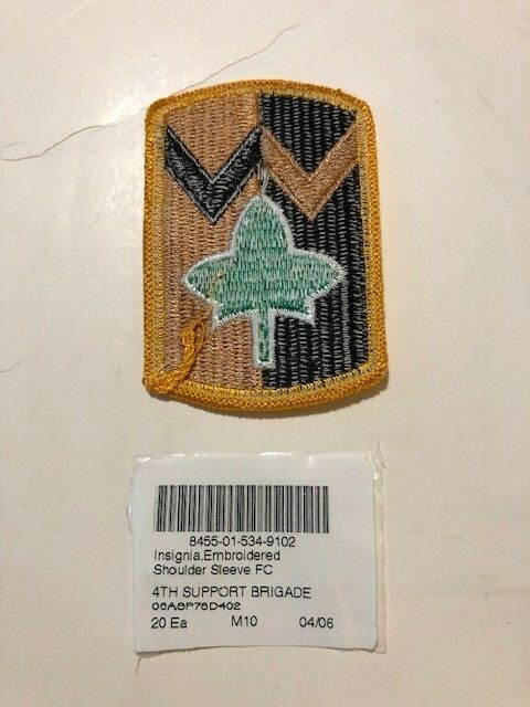 4th Sustainment Brigade U.S. Army Shoulder Patch Insignia
