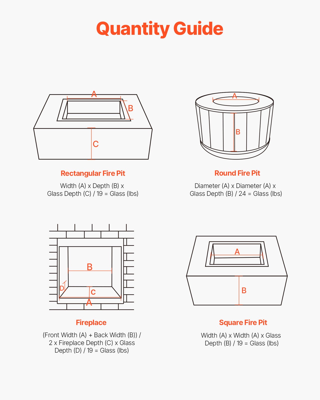 VEVOR 10 LBS Fire Glass 1/4-Inch Fireplace Glass Rocks for Fire Pit Table Copper