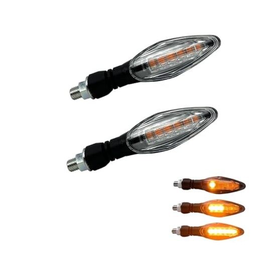 LED Sequential Turn Signal Light E-MARK Vehicle Model 2 PRO Clear / 2pcs