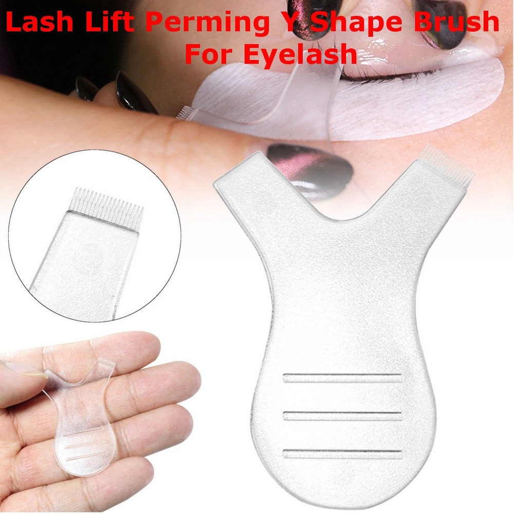 10* Lash Lift Perming Y Shape Brush For Eyelash Reuseable Perm Makeup Tools E
