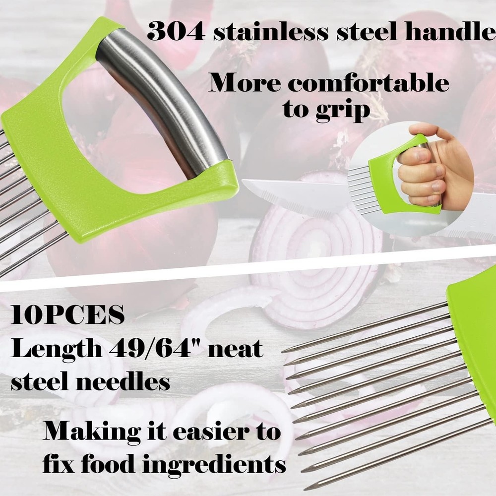 Onion Holder for Slicing - Multi-Purpose Kitchen Tool for Safe and Efficient Sli
