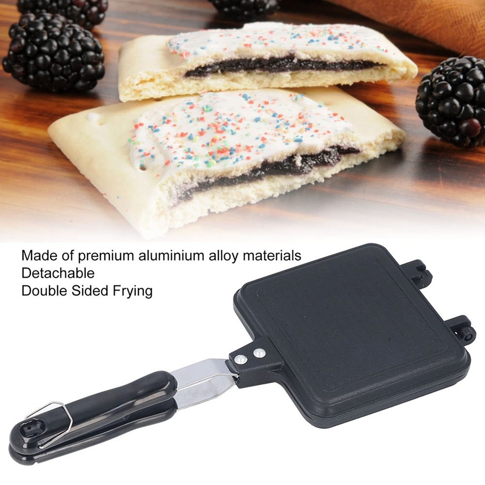 Sided Sandwiches Maker, Cast Iron Pie Maker with Scalding Handle,5241