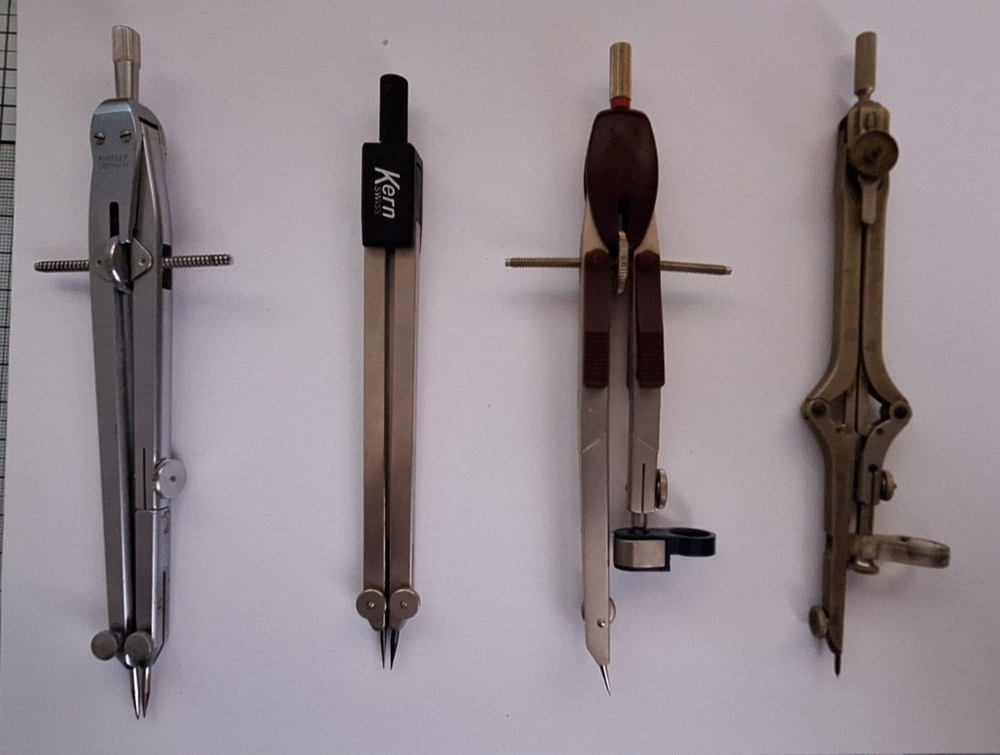 Vintage Technical Drawing Compasses & Dividers