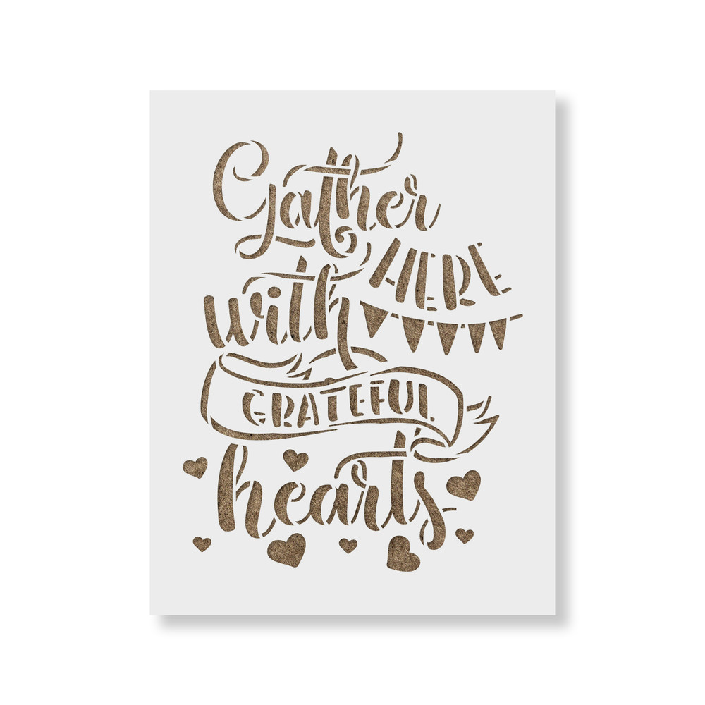 Gather Here Stencil - Durable & Reusable Mylar Stencils