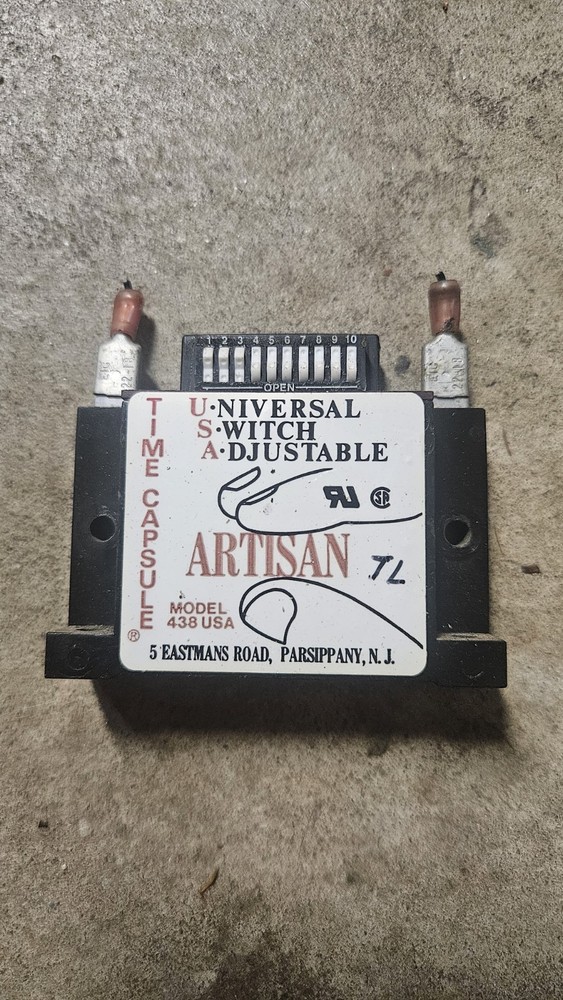 Artisan Model 438 USA Time Capsule Adjustable Timer Switch