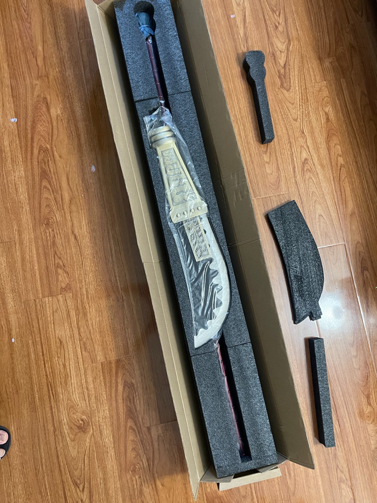 77''Metal katana Sword, White Beard Pirates one piece Moon Blade,Edward Newgate