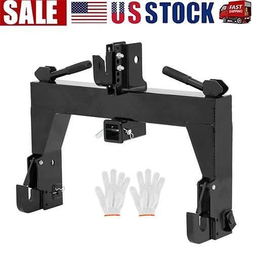 3-point Quick Hitch, 3,000 Lbs 2" Receiver Hitch With 5 Level Adjustable Bolt