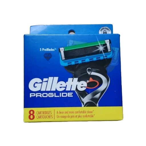 Gillette Proglide power Razor Blade 8 Refill Cartridges-