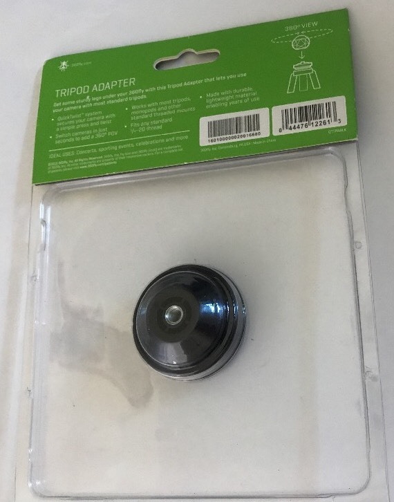 QTTPABLK 360fly 1/4-20 Tripod Adapter (Black)