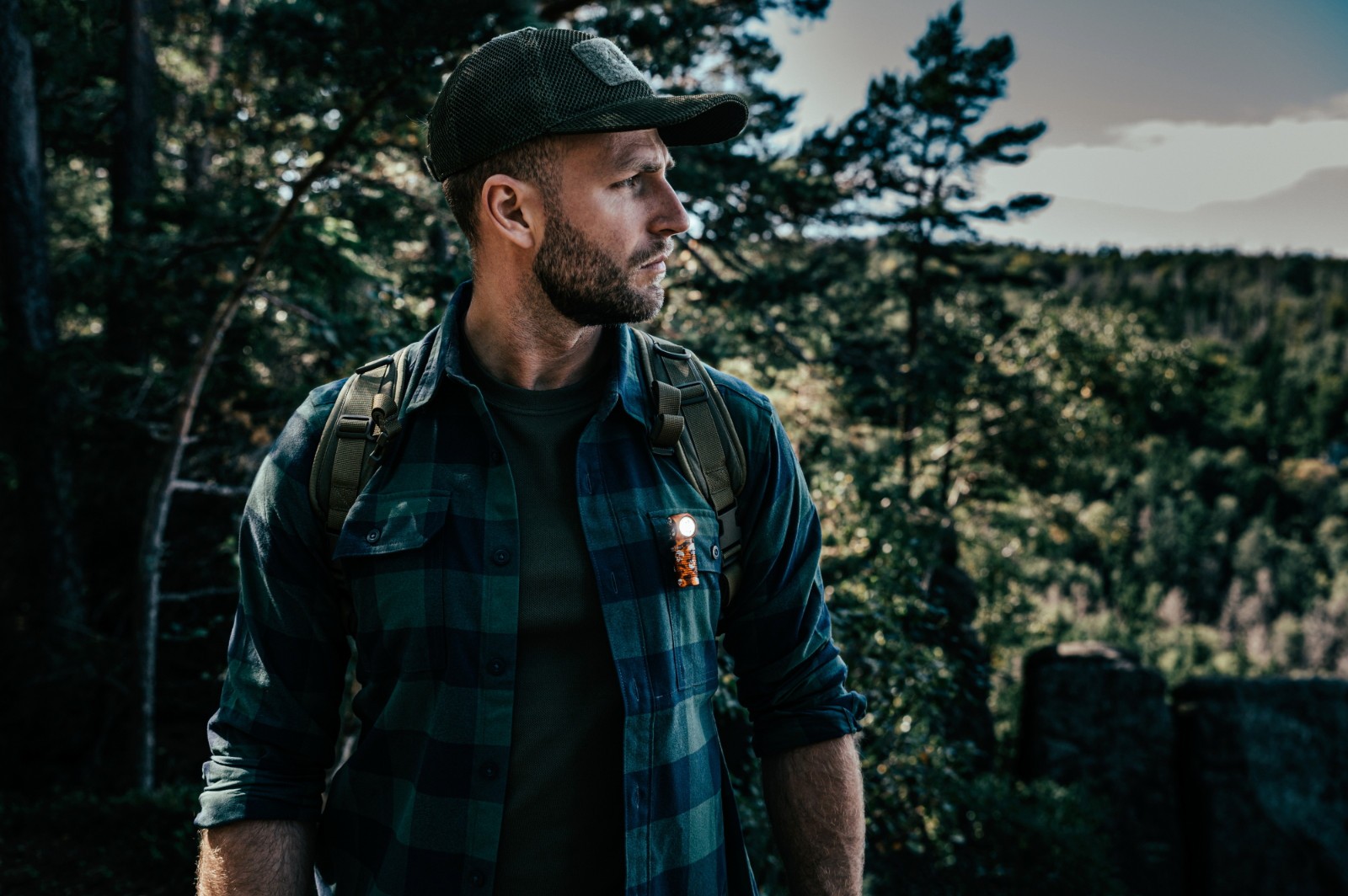 Olight Perun 3 Mini Ghost Blaze CW Headlamp/Flashlight, Red/White Light, 1250 L