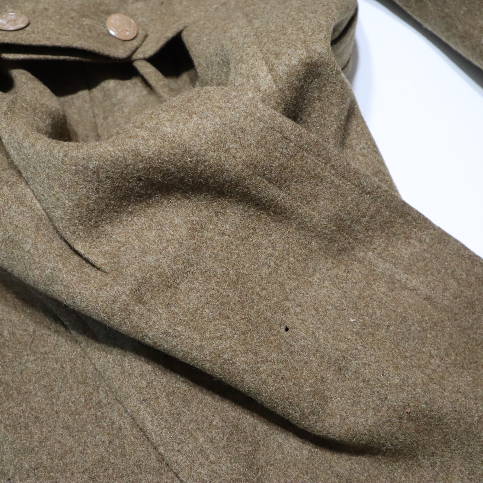 Vintage 1940s WW2 US Military USAAF Army Air Force Wool Overcoat Trench Coat 36