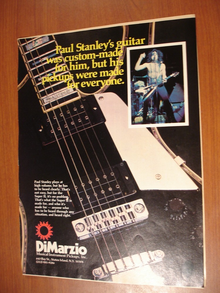 KISS - Paul Stanley Circus/Creem Magazine Advertisements - Vintage & Frameable