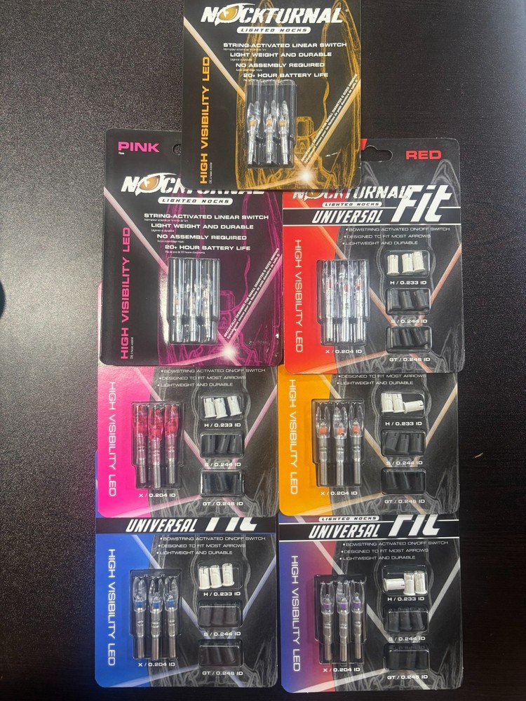 Nockturnal Universal Fit Lighted Nocks - Assorted Color options