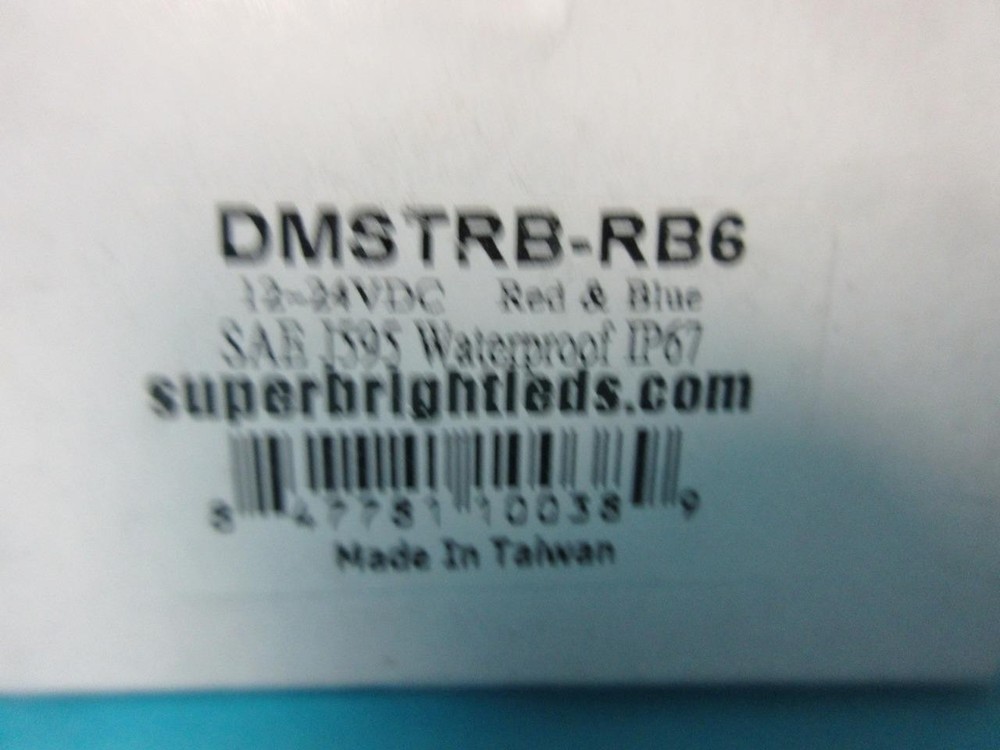 LED Hideaway Strobe Lights LED Warning Lights w/ Built-In Controller DMSTRB-RB6