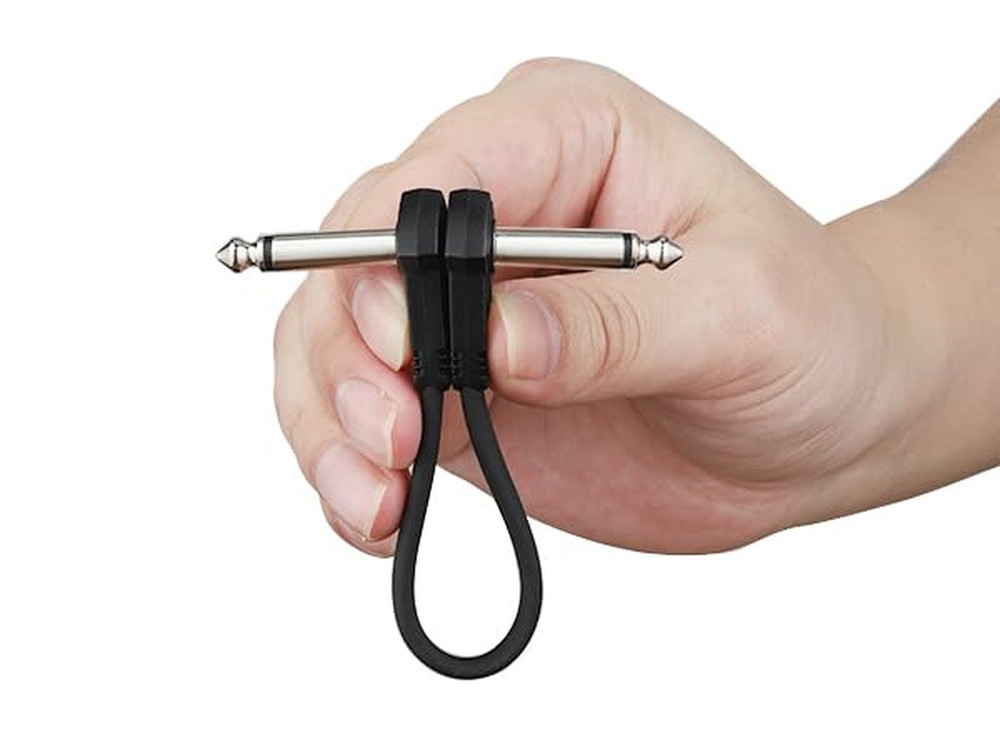 3-Pack 6-Inch Right Angle Guitar Patch Cables for Effect Pedals