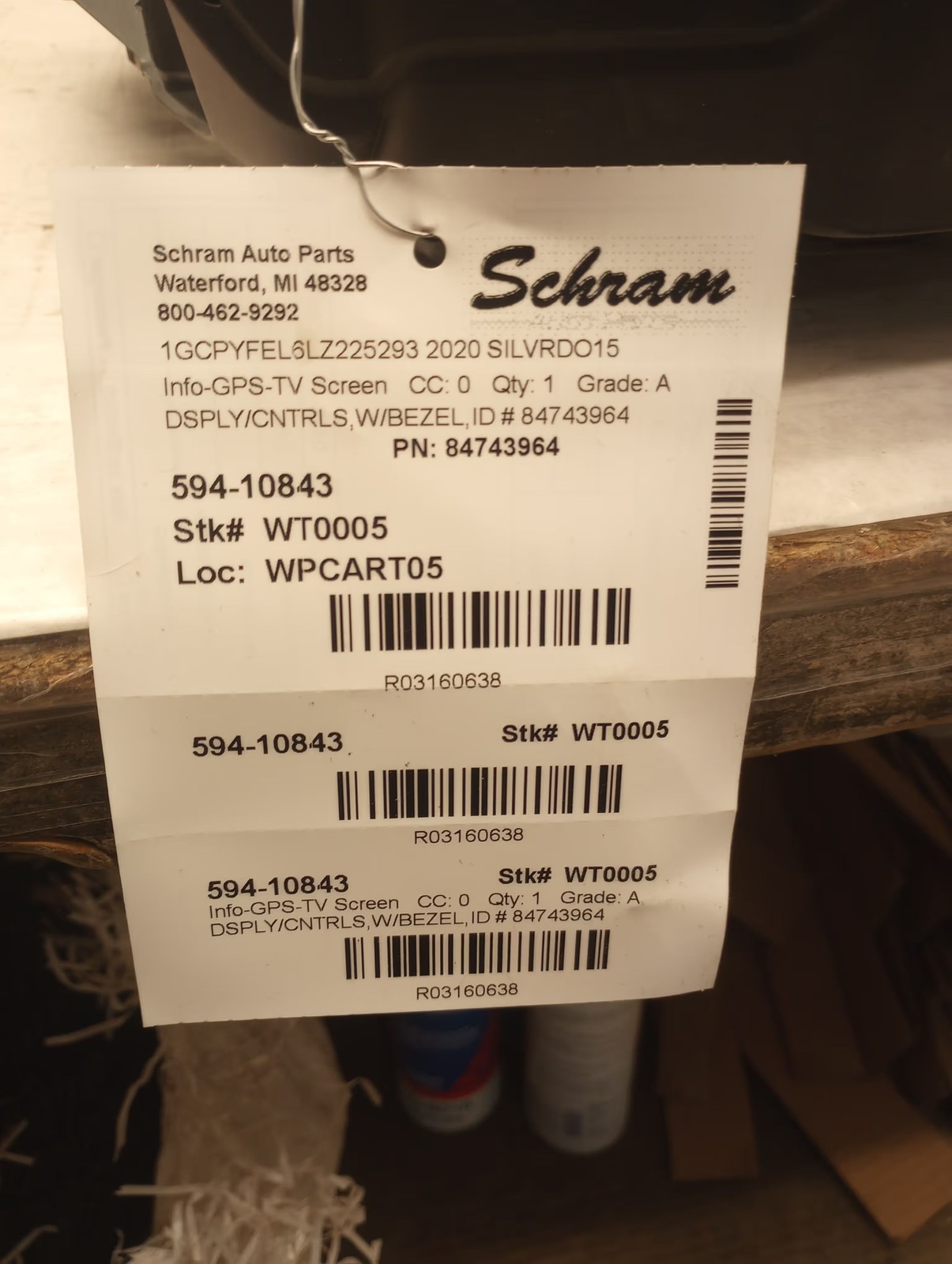 Chevrolet Silverado 1500 2020 Info-GPS-TV Screen 3160638