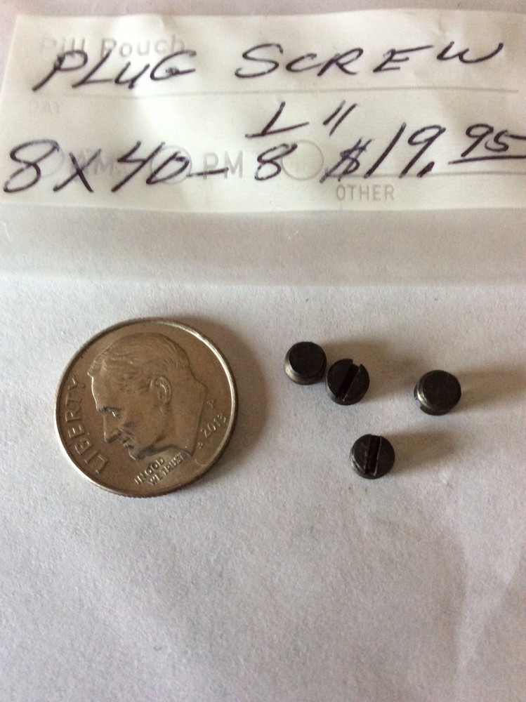 Plug Screw 8 X 40 - 1/8”