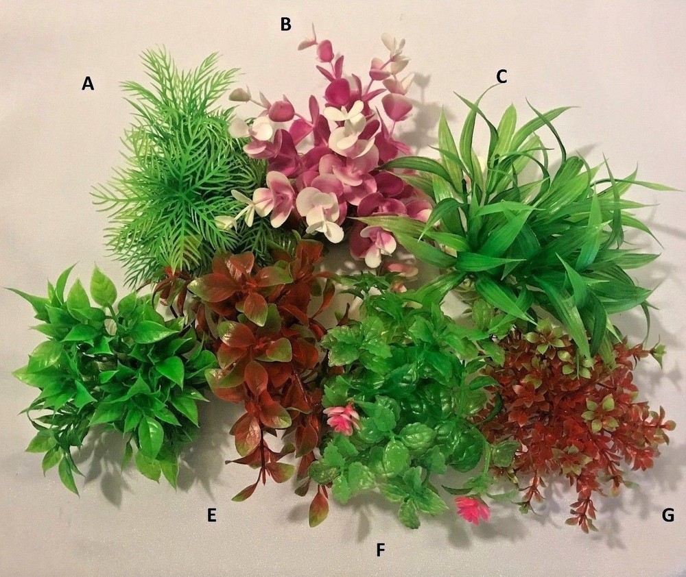 Artificial Plastic Aquarium plants - Bush plant - Different Designs