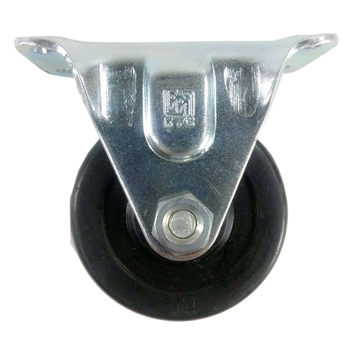 2"  Soft Rubber Wheel Caster - Rigid