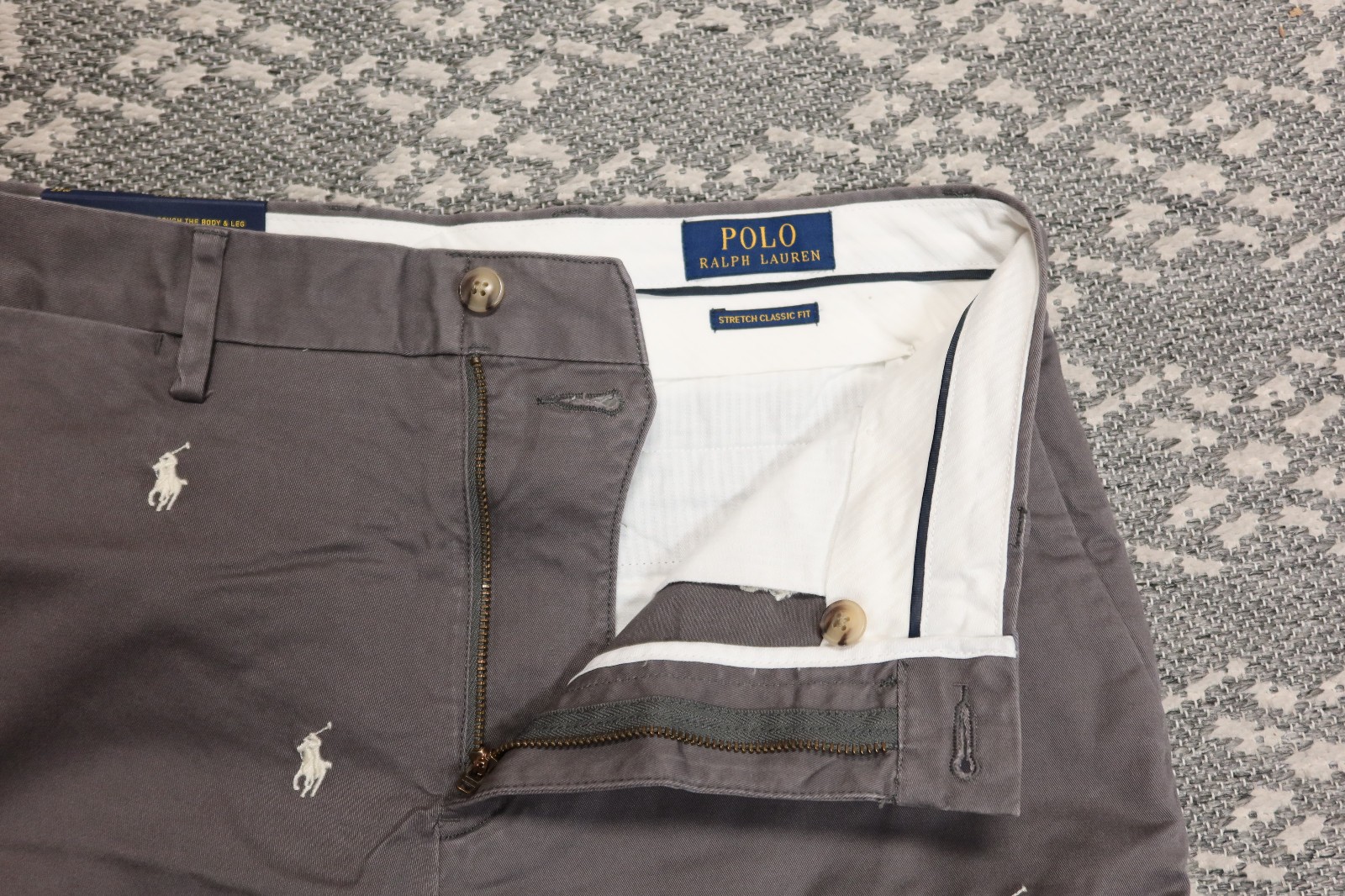 Polo Ralph Lauren Men's "All Over Pony" Classic Fit 9" Shorts - Size 38 - Gray