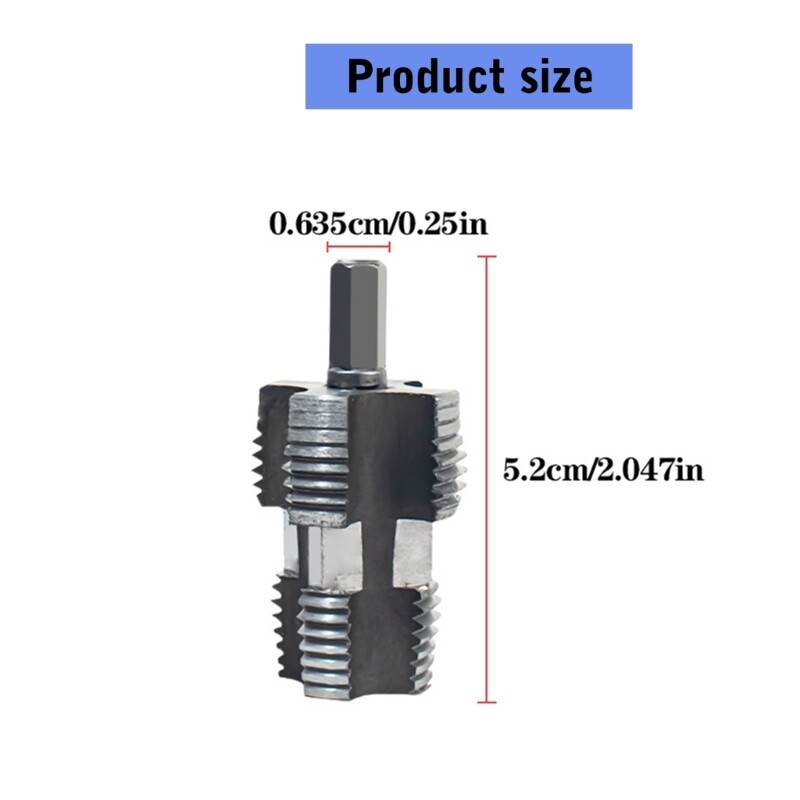 PVC Thread Maker Tool for Electric Drill PVC Pipe Threader Water Pipe Thread