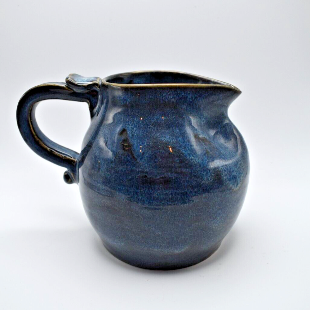 Glazed Pottery Pitcher - Signed and Dated by Carrie Dugovic