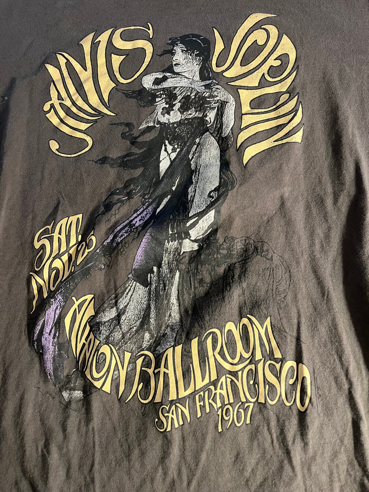 Janis Joplin t shirt live 1967 San francisco official merch xxs Classic rock