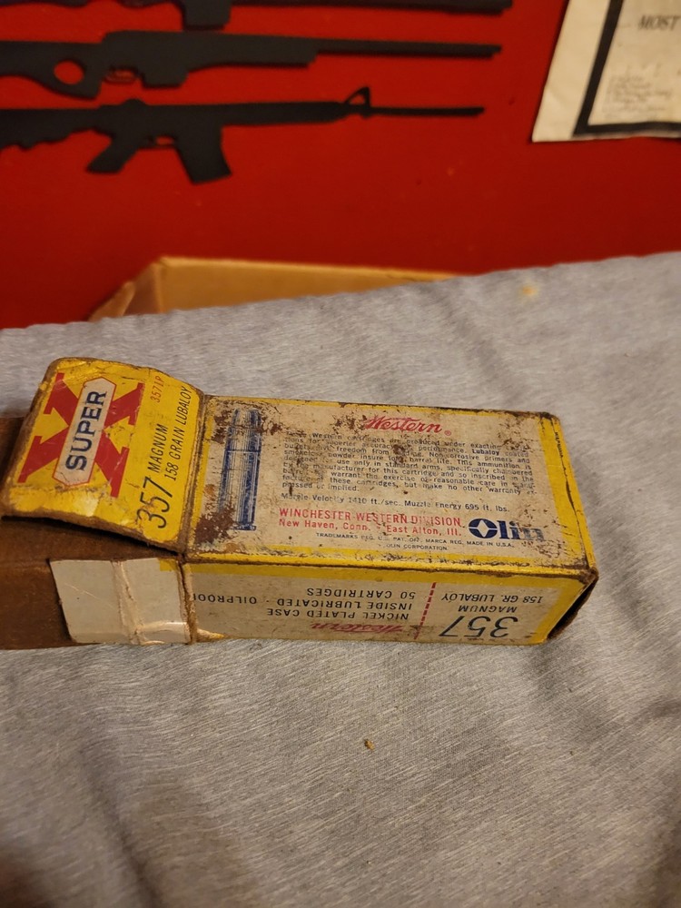 Western Super x 357 Magnum Vintage Box Empty..Box Only