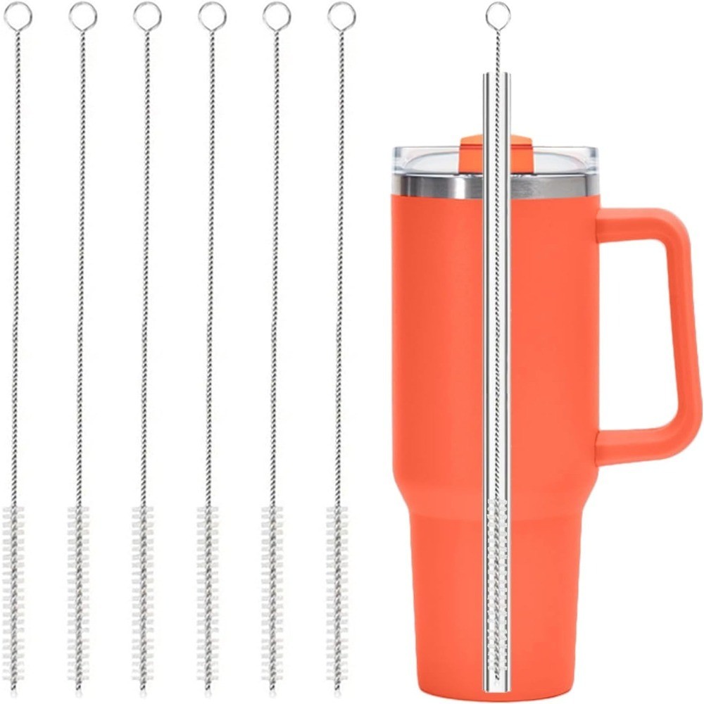 Reusable Extra Long 6 Pack for 10mm Wide Drinking Straws