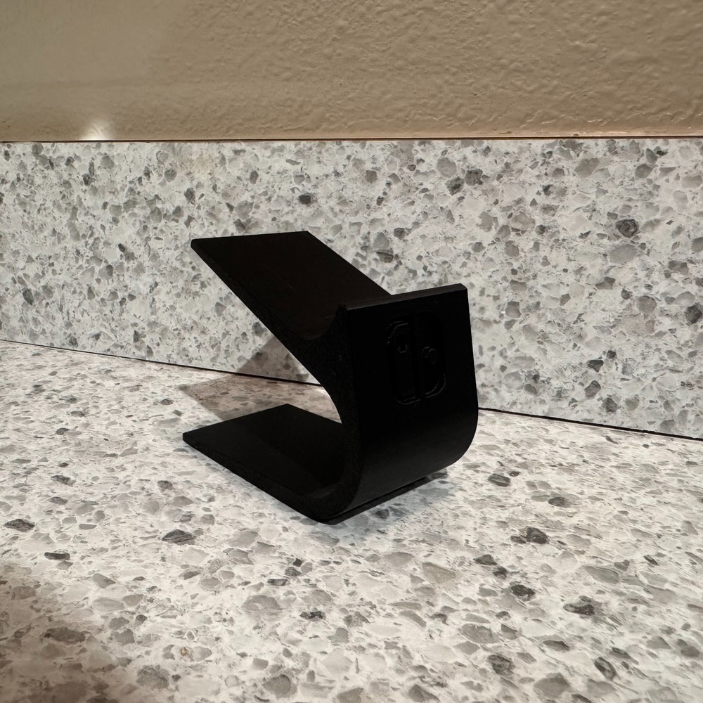 3D Printed - Black Nintendo Switch Pro Controller Stand with Logo