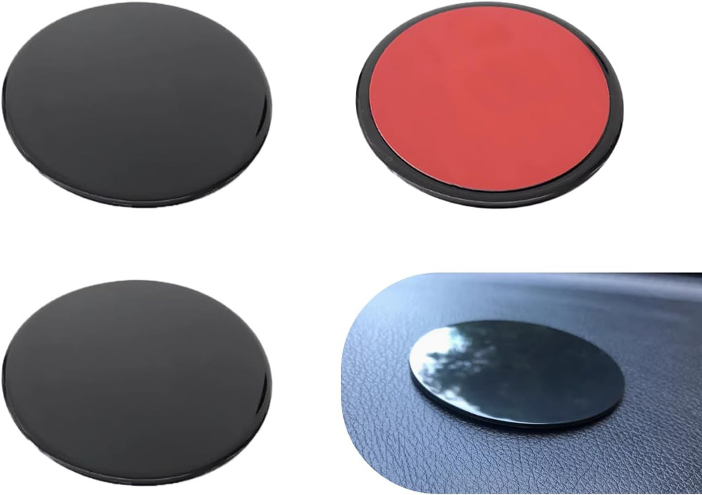 3PCS Adhesive Dashboard Pad Mounting Disk, 2.87" Dashboard Pad, Self-Adhesive Mo
