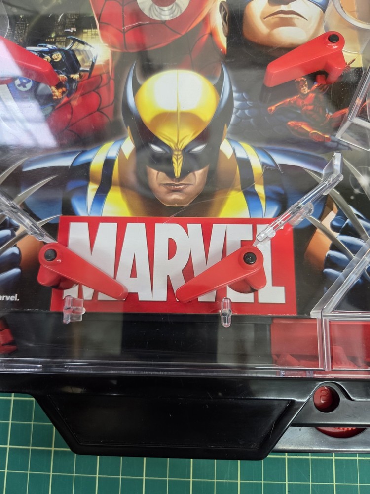 Marvel Heroes Pinball Machine Electronic Tabletop Arcade Toy Vintage TSTD *READ*