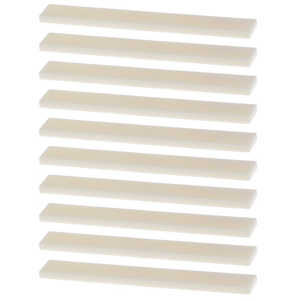 10Pcs 80*3*10mm White Bone Guitar String Bridge Saddle For Acoustic Classical US