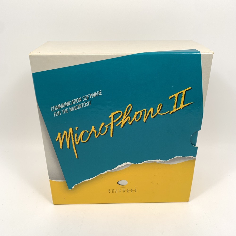 Vintage Macintosh Microphone II Version 4 Software Kit / Three 3.5" Disk