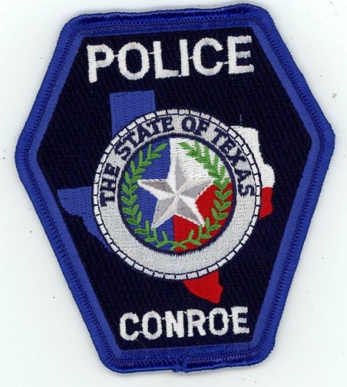 TEXAS TX CONROE POLICE NICE SHOULDER PATCH SHERIFF