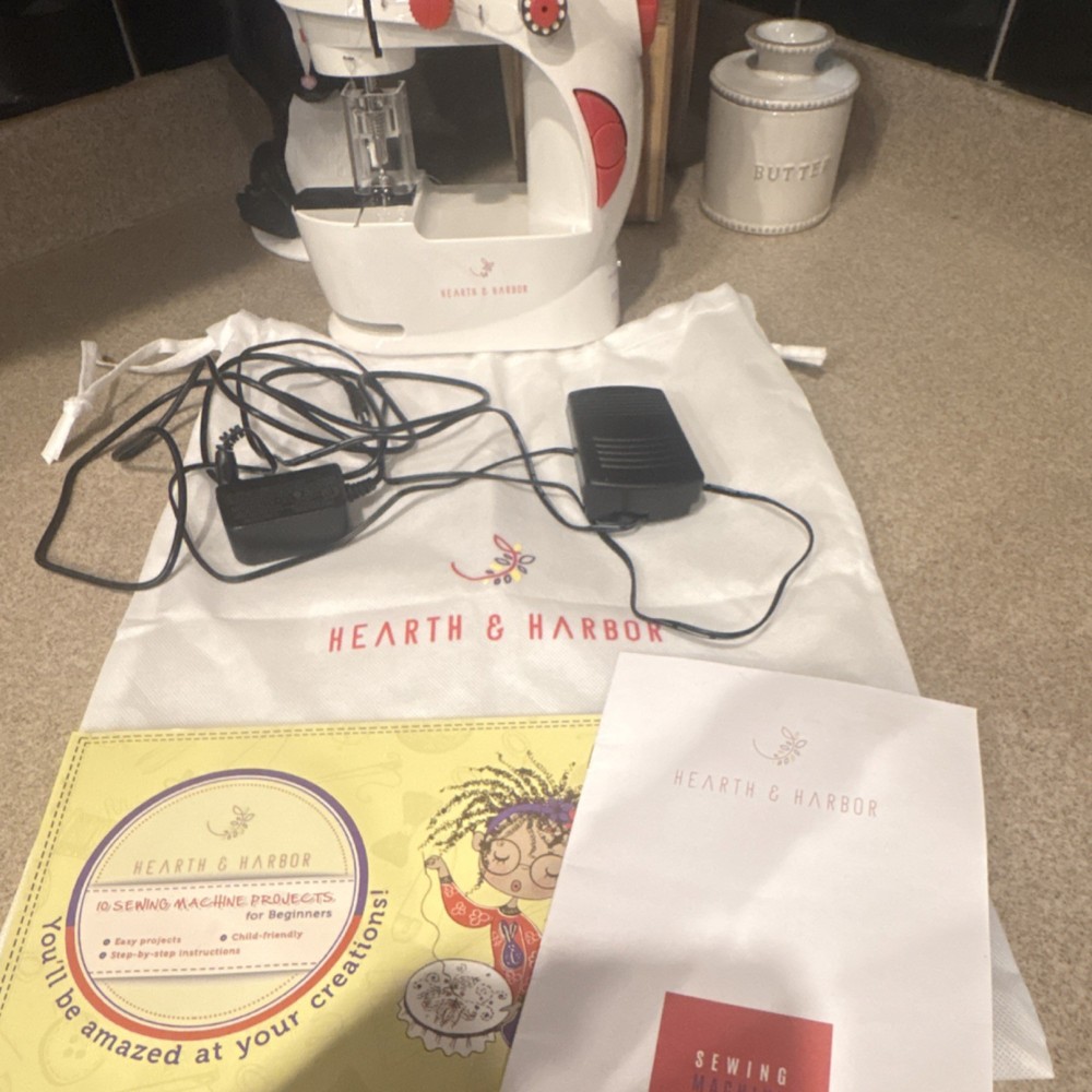 HEARTH & HARBOR Mini Electric Portable Sewing Machine for Beginners