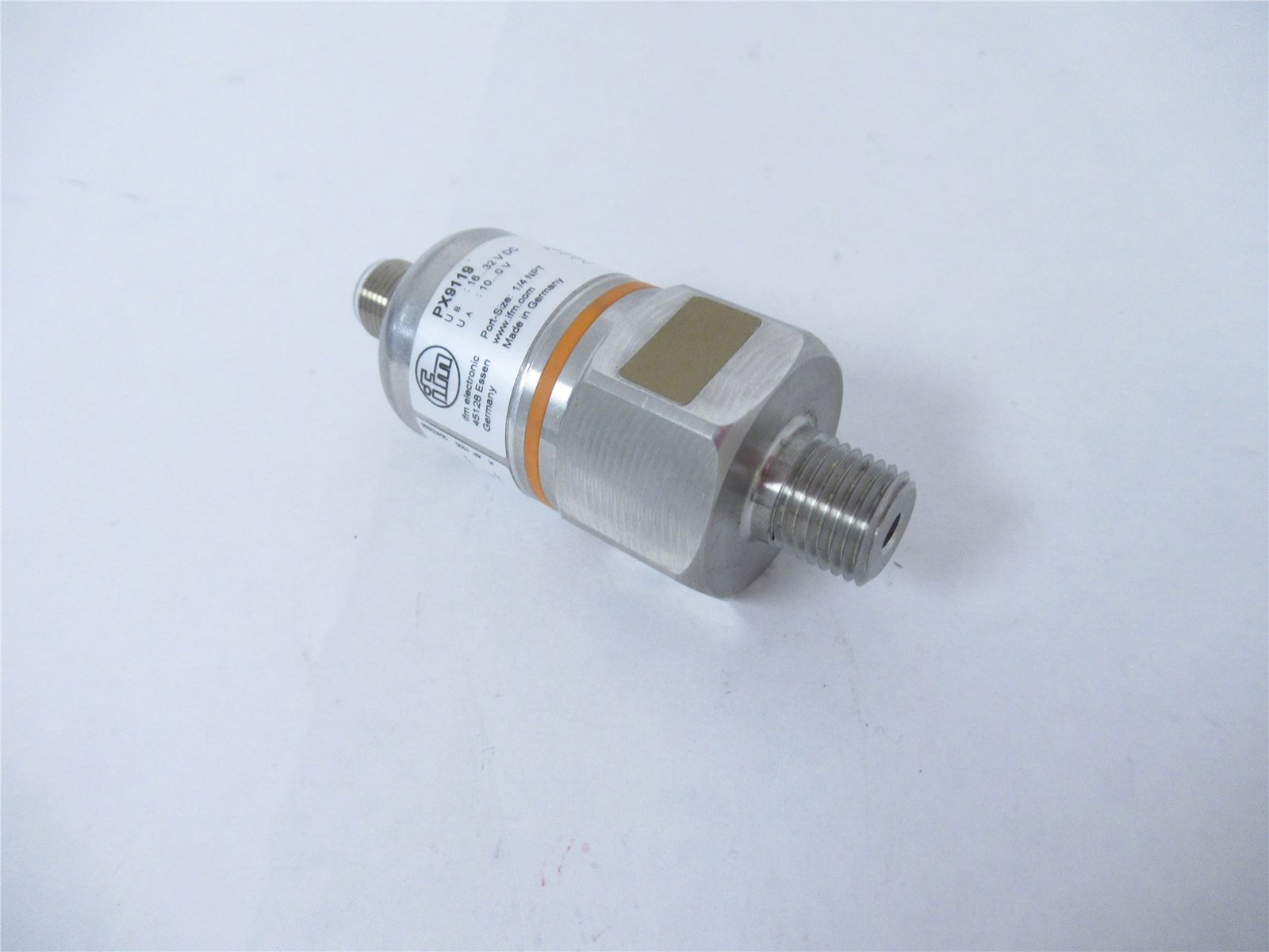 247282 New-No Box; IFM PX9119 Pressure Sensor -14.5 PSI - 0 PSI 0 -10V Dc 4-Pin