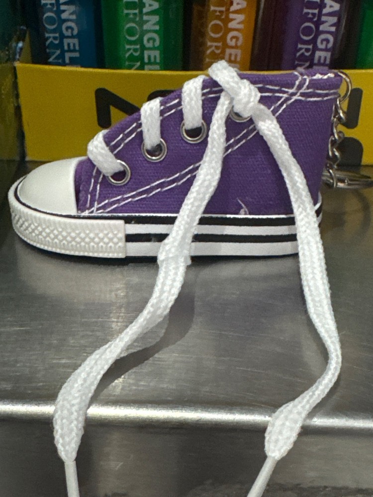 Converse All Star Chuck Taylor Patch Sneaker Edition Keychain Key Ring - Purple