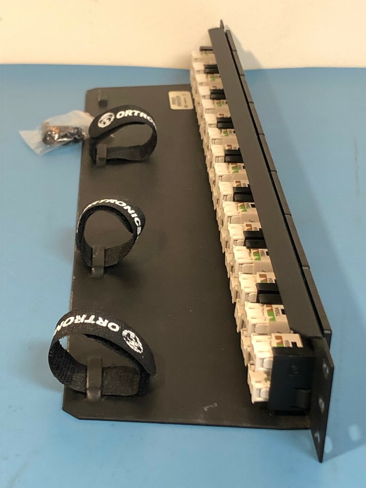 Ortronics OR-401045289 16-Modules 16 Port TRACJACK Cat 5e Ethernet Patch Panel